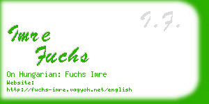 imre fuchs business card